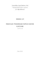 Reakcije i ponašanje kupaca nakon kupovine