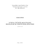 Utjecaj četvrte industrijske revolucije na tržište rada Hrvatske