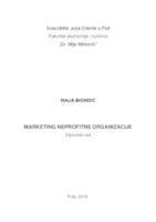 Marketing neprofitne organizacije