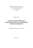 Klasteri u sektoru informacijsko-komunikacijske tehnologije i konkurentnost hrvatskog gospodarstva