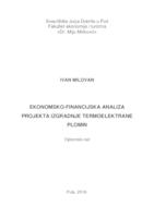 Ekonomsko - financijska analiza projekta izgradnje Termoelektrane Plomin