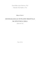 Geovizualizacija hotelskih smještaja na hrvatskoj obali