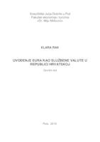 Uvođenje eura kao službene valute u Republici Hrvatskoj