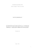 Kompetencije odgojitelja u uporabi medija u odgojno-obrazovnom radu