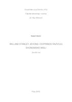 Williams Stanley Jevons i doprinos razvoju ekonomske misli