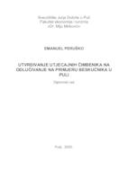 Utvrđivanje utjecajnih čimbenika na odlučivanje na primjeru beskućnika u Puli