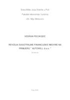 Revizija dugotrajne financijske imovine na primjeru  "AUTOWILL d.o.o."