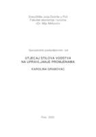 Utjecaj stilova vodstva na upravljanje promjenama