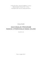 Nacionalni program ranog otkrivanja raka dojke