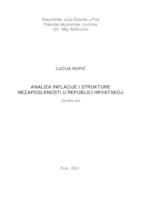 Analiza inflacije i strukture nezaposlenosti u Republici Hrvatskoj