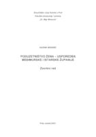 Poduzetništvo žena - usporedba međimurske i istarske županije