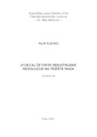 Utjecaj četvrte industrijske revolucije na tržište rada