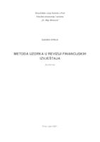 Metoda uzorka u reviziji financijskih izvještaja