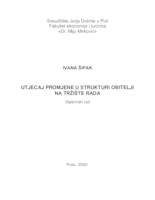 Utjecaj promjene u strukturi obitelji na tržište rada