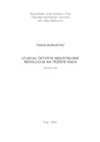 Utjecaj četvrte industrijske revolucije na tržište rada