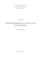 Marketinške komunikacije udruge putem društvene mreže na primjeru udruge IAESTE