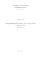 Financijska analiza McDonald's i Coca Cola u ovisnosti o tržišnoj strukturi