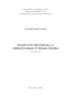 Didaktički materijali u obrazovanju starijih osoba