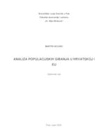 Ekonomika razvoja: Analiza populacijskih gibanja u Hrvatskoj i EU