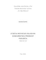 UTJECAJ INOVACIJE USLUGA NA KONKURENTSKU PREDNOST PODUZEĆA