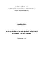 prikaz prve stranice dokumenta Transformacija otočnih destinacija u međunarodnom turizmu