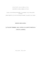 prikaz prve stranice dokumenta Ženski likovi u djelu Alberta Moravije / Le figure femminili nell' opera di Alberto Moravia