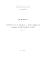 prikaz prve stranice dokumenta Vrste revizorskih mišljenja na uzorku poslovnih subjekata u Republici Hrvatskoj