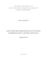 prikaz prve stranice dokumenta Uloga direktnih stranih investicija u poticanju ekonomskog rasta u Republici Hrvatskoj i tranzicijskim zemljama