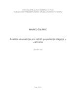 prikaz prve stranice dokumenta Analiza alometrije prirodnih populacija dagnje u Jadranu