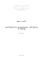 prikaz prve stranice dokumenta Inozemna izravna ulaganja u Republici Hrvatskoj