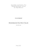 prikaz prve stranice dokumenta Regionalna politika Italije
