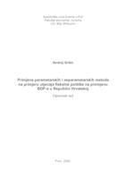 prikaz prve stranice dokumenta Primjena parametarskih i neparametarskih metoda na primjeru utjecaja fiskalne politike na promjenu BDP-a u Republici Hrvatskoj