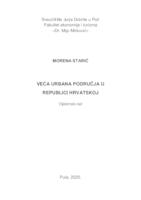 prikaz prve stranice dokumenta Veća urbana područja u Republici Hrvatskoj