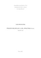 prikaz prve stranice dokumenta Proces selekcije u LIDL HRVATSKA d.o.o.