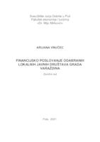 prikaz prve stranice dokumenta Financijsko poslovanje odabranih lokalnih javnih društava grada Varaždina