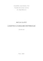 prikaz prve stranice dokumenta Logistika u kanalima distribucije
