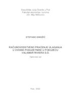 prikaz prve stranice dokumenta Računovodstveno praćenje ulaganja u ovisne poduzetnike u poduzeću Valamar Riviera d.d.