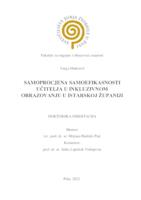 prikaz prve stranice dokumenta Samoprocjena samoefikasnosti učitelja u inkluzivnom obrazovanju u Istarskoj županiji