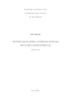 prikaz prve stranice dokumenta Potencijalni učinci uvođenja eura na hrvatsko gospodarstvo