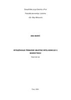 prikaz prve stranice dokumenta Istraživanje primjene umjetne inteligencije u marketingu