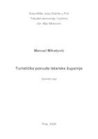 prikaz prve stranice dokumenta Turistička ponuda Istarske županije
