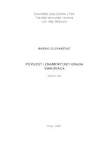 prikaz prve stranice dokumenta Povijest i znamenitosti grada Vinkovaca