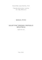 prikaz prve stranice dokumenta Selektivni turizam u Republici Hrvatskoj