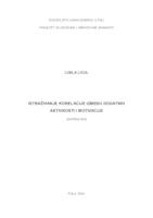 prikaz prve stranice dokumenta Istraživanje korelacije između dodatnih aktivnosti i motivacije