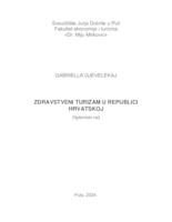 prikaz prve stranice dokumenta Zdravstveni turizam u Republici Hrvatskoj