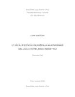 prikaz prve stranice dokumenta Utjecaj fizičkog okruženja na korisnike usluge u hotelskoj industriji